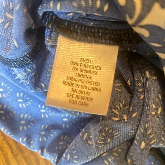 Established 1962 Blue Halter Maxi Dress Plus Size 16 Floral Paisley Print Hippie - Picture 10 of 11